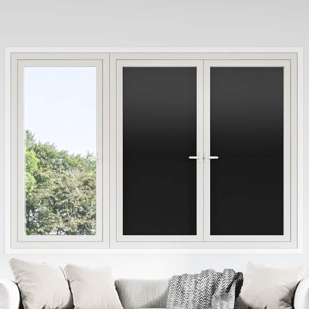Window Films 3 pcs Static Frosted Black PVC